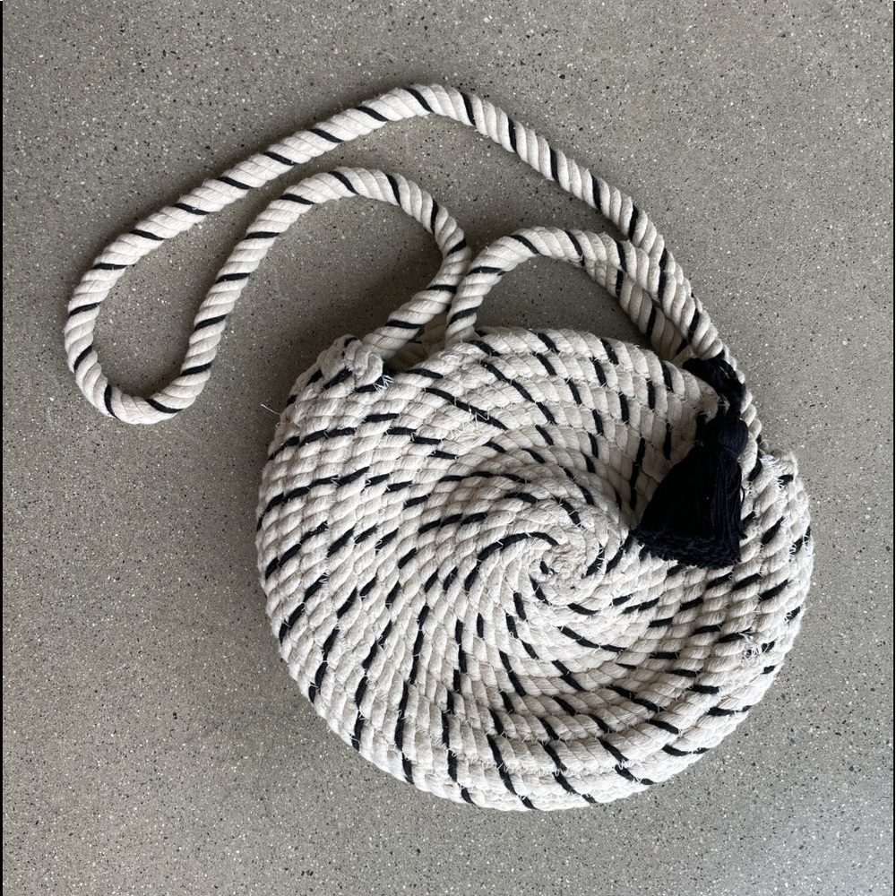ZARA WOVEN ROPE CROSSBODY